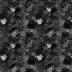 Seamless background of metallic snowflakes