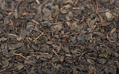 Dried tea leaves