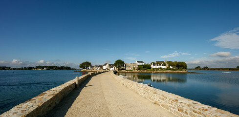 Fototapeta na wymiar Saint-Cado Island in Brittany, France 