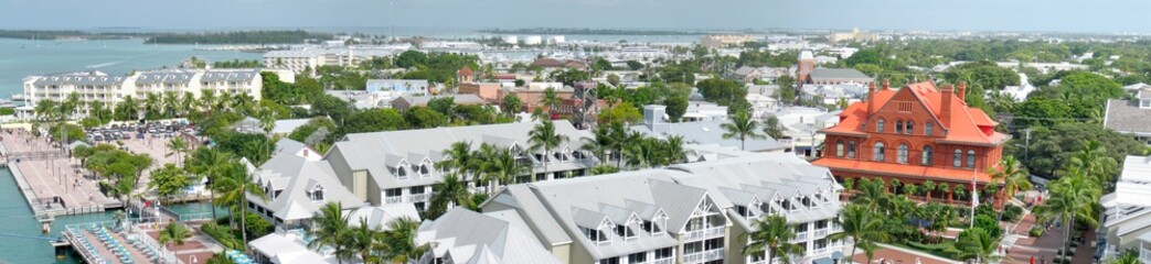 Aerial panorama of Key West, Florida