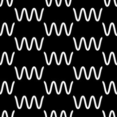 Seamless geometric pattern. Hooks texture. Textile rapport.