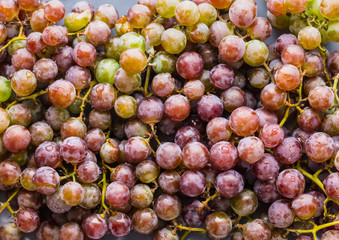 texture bunches of grapes close-up