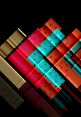 Color arrows on black background