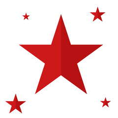 Star geometric figure vector illustration