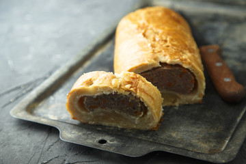 Homemade meat pie