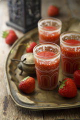 Strawberry and rose water fresh