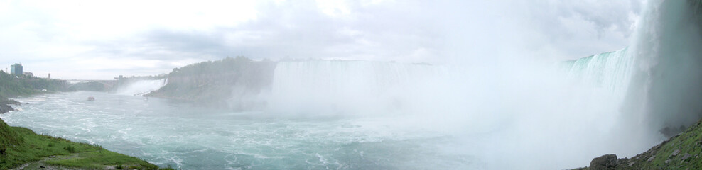 Wide image of Niagara Falls