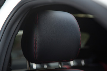Headrest of luxurious car