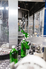 Bottling plant - Water bottling line for processing and bottling pure mineral carbonated water into bottles.