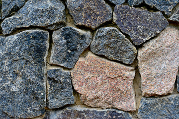background texture of stone, crushed stone and brick