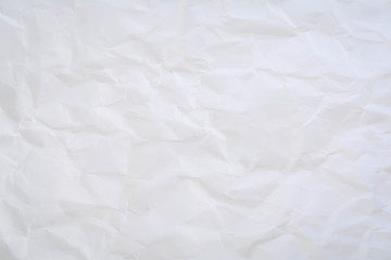 white crumpled  paper texture background