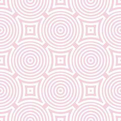 Geometric seamless pattern. Pale pink ornamental design