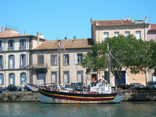 Obraz premium The harbour at Sete, Hérault department, France