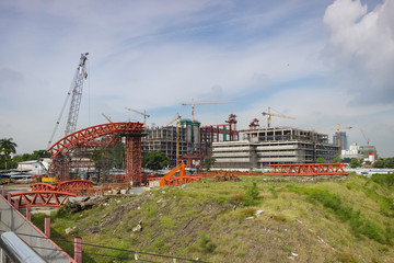 Obraz premium construction site of new government house , parliament, Thailand