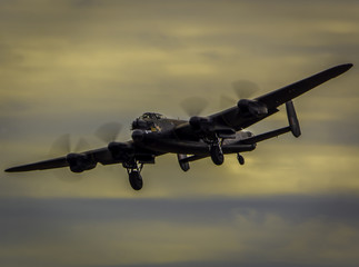 Avro Lancaster B1 Bomber returning home