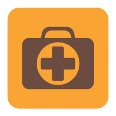 First Aid Kit Symbol and Medical Services Icon