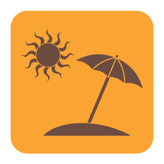 Umbrella sketch icon