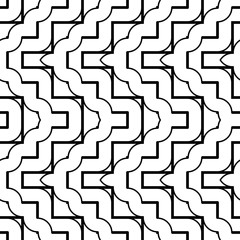 Design seamless monochrome zigzag pattern