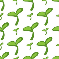 Nature Fresh green leaves texture - seamless pattern. Abstract green leaf background. Ecology concept for your graphic design, banner or poster. Vector illustration.