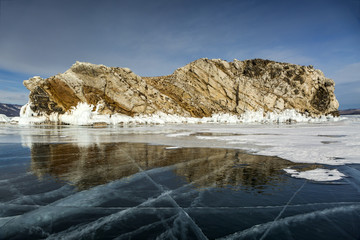 Lake Baikal in winter
