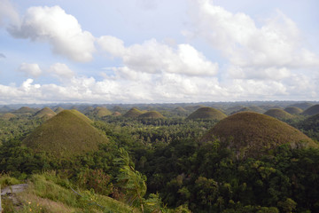 Chocolate Hills. Located in Cebu, the Philippines. What a geological wonder!