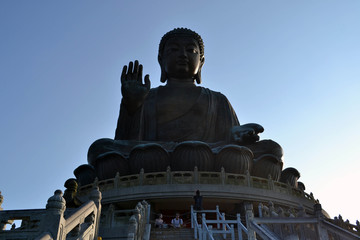Fototapeta premium The Tian Tan Buddha (The Big Buddha), in Lantau Island - Hongkong
