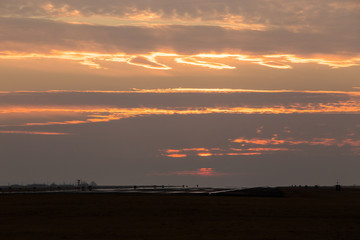 夕焼け空と雲　