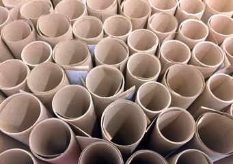 Brown Paper Rolls Background