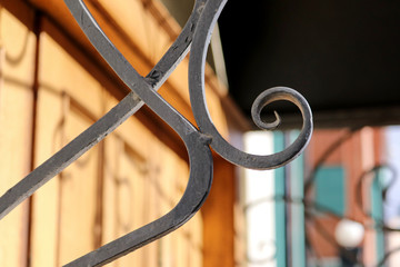 Forged elements in the design of buildings - cornice © ok_fotoday