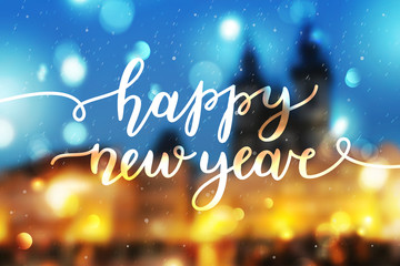 happy new year lettering