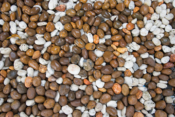 Gravels,close up gravels stone colorful for background,textures or wallpaper
