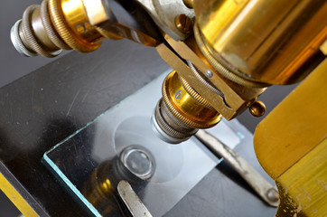 Vintage Brass Microscope

