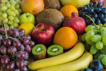 Assortment of fresh fruits