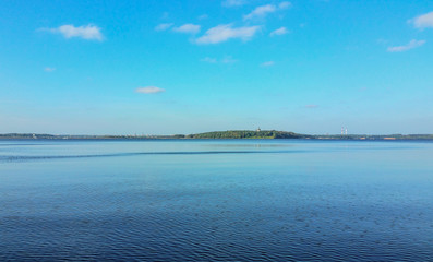 Beautiful landscape with lake in Lithuania