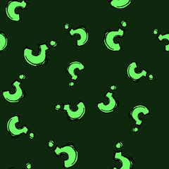 Seamless pattern with hand drawn colorful question signs.