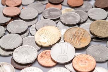 Romanian coins (Romanian currency)