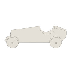 toy car with black outlines