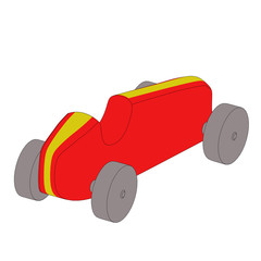 toy car with black outlines