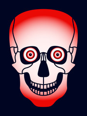 Cartoon skul illustration