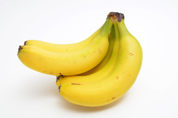 Bananen auf weissen Hintergrund