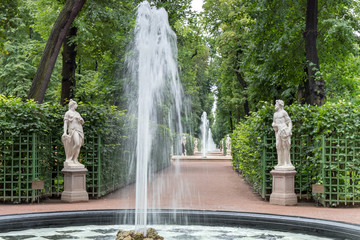 Фонтаны Летнего сада. Санкт – Петебург.   Августа 2017 года.