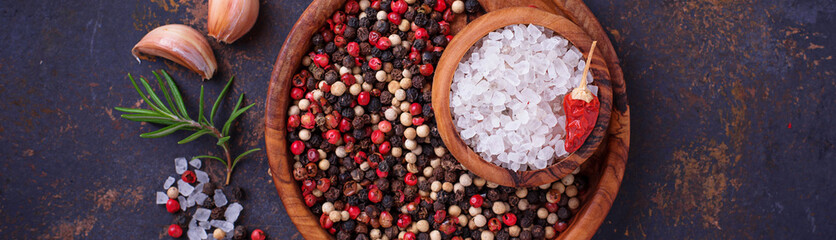 Herbs and spices. Culinary background
