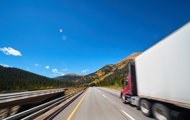 large freight truck on highway