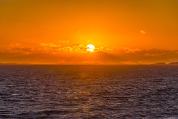 Sonnenuntergang in Norwegen