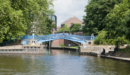 Naklejka premium The point where the River Foss joins the River Ouse