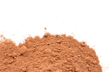cocoa powder isolated