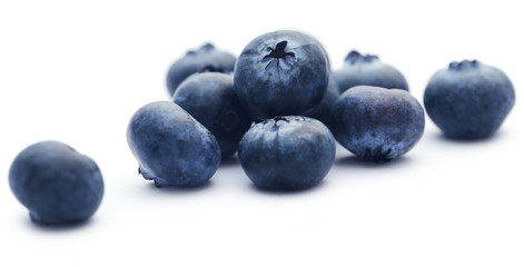 Group of fresh blueberries