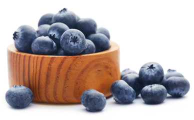 Group of fresh blueberries