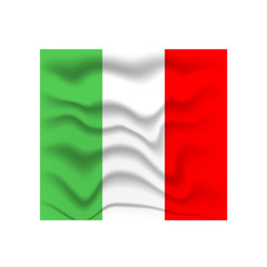 Italy flag of silk illustration
