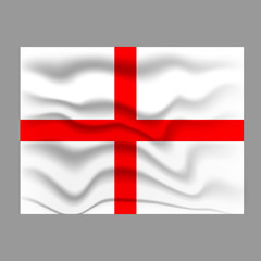 Fototapeta premium Flag of Turkey - vector illustration. White background